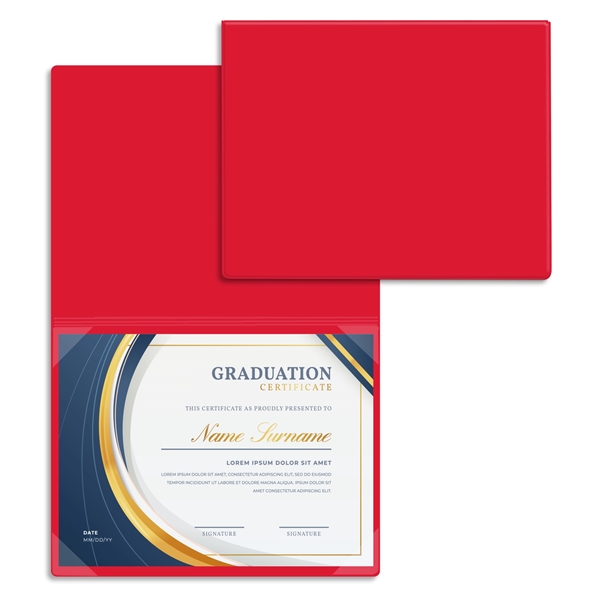 Vinyl certificate/diploma folder that's bound at the top, standard with four... from ASI 54040 Fey Promo
