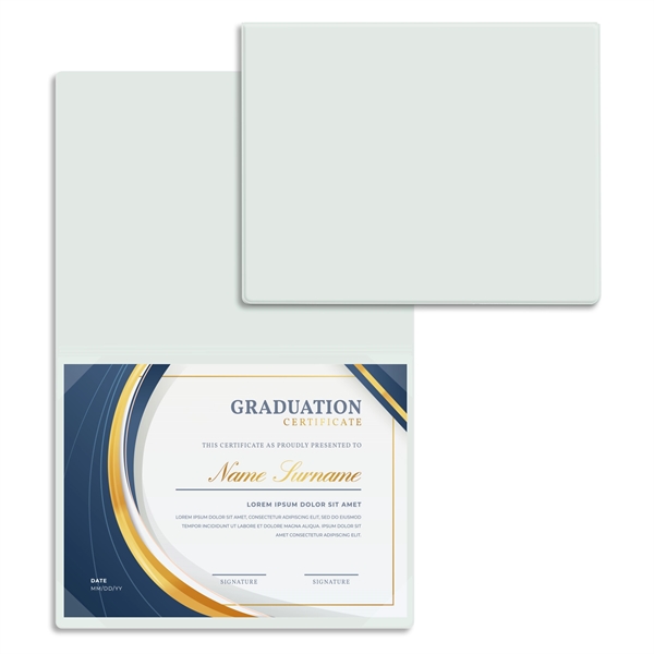 Vinyl certificate/diploma folder that's bound at the top, standard with four... from ASI 54040 Fey Promo