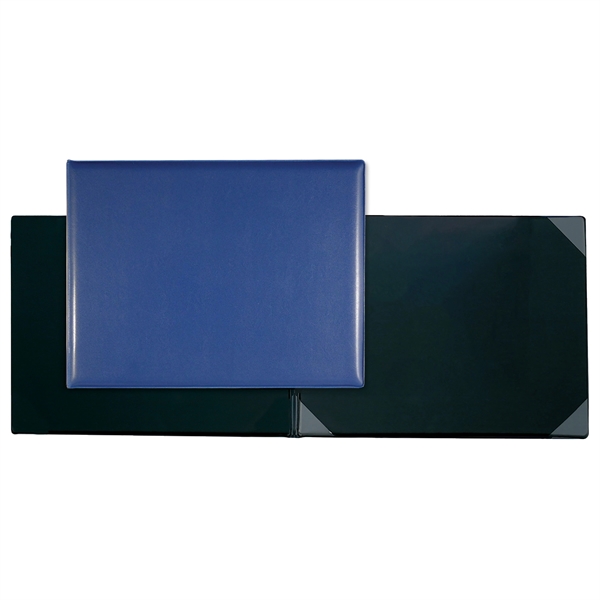 Executive vinyl certificate folder with foam padding in the front and... from ASI 54040 Fey Promo