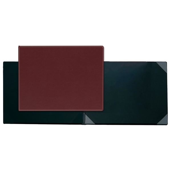 Executive vinyl certificate folder with foam padding in the front and... from ASI 54040 Fey Promo