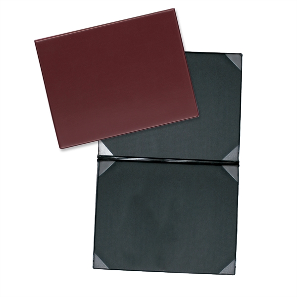 Vinyl certificate folder that's bound, front and back padded, with 8... from ASI 54040 Fey Promo