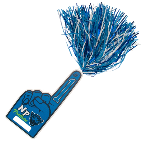 Full Color Hand Held #1 Finger Sign... from ASI 77280 Pepco Poms