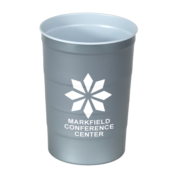 Cool Steel Beverage 60# recyclable steel 16 ounce cup.... from ASI 62660 Innovation Line