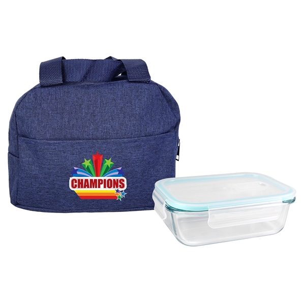 Handy Heathered Glass Lunch Set... from ASI 30208 A P Specialties / AP Specialties