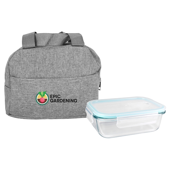 Handy Heathered Glass Lunch Set... from ASI 30208 A P Specialties / AP Specialties