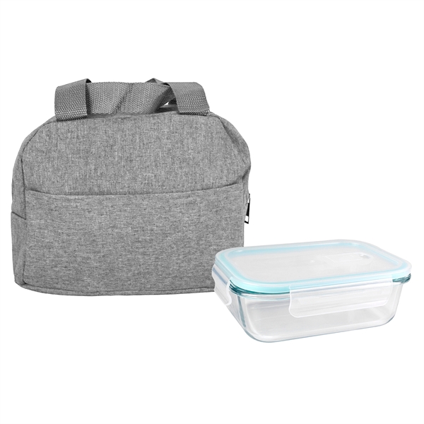 Handy Heathered Glass Lunch Set... from ASI 30208 A P Specialties / AP Specialties