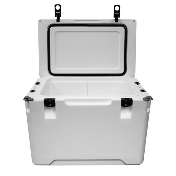 45 quart cooler with rope handles, dual bottle openers, drain plug,... from ASI 76730 Peerless Umbrella Co Inc