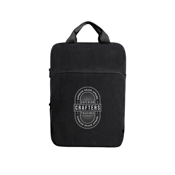 Laptop case featuring an RPET material that is made from 6... from ASI 76730 Peerless Umbrella Co Inc / Threads By Peerless