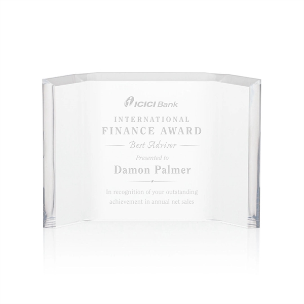 The freestanding Acrylic Aylmer Award beautifully frames your words of recognition!... from ASI 84592 St Regis Group / St Regis