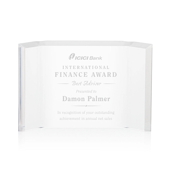 The freestanding Acrylic Aylmer Award beautifully frames your words of recognition!... from ASI 84592 St Regis Group / St Regis