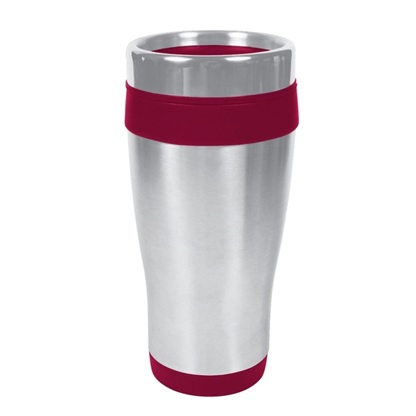 Classic shaped 16 oz. double wall insulated travel tumbler with stainless... from ASI 57956 Graphco line