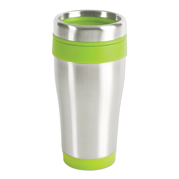 Classic shaped 16 oz. double wall insulated travel tumbler with stainless... from ASI 57956 Graphco line