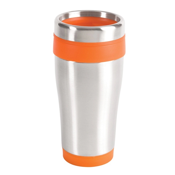 Classic shaped 16 oz. double wall insulated travel tumbler with stainless... from ASI 57956 Graphco line