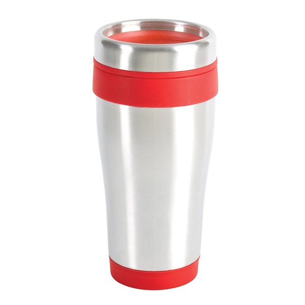 Classic shaped 16 oz. double wall insulated travel tumbler with stainless... from ASI 57956 Graphco line