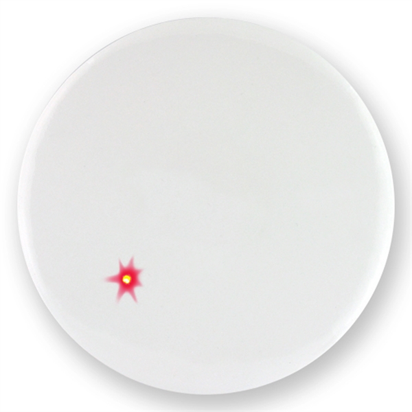 Full color one piece round blinking LED button laminated with mylar... from ASI 93520 Ventura Inc