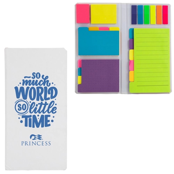 Notepad with multi-colored sticky notes.... from ASI 88060 Snugz/USA Inc