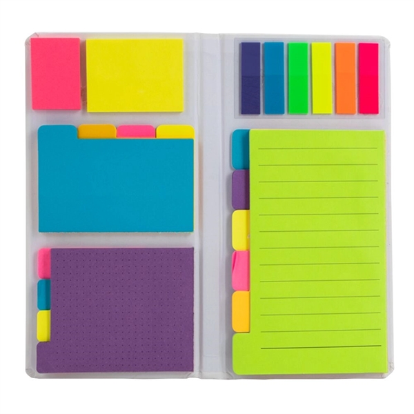 Notepad with multi-colored sticky notes.... from ASI 88060 Snugz/USA Inc