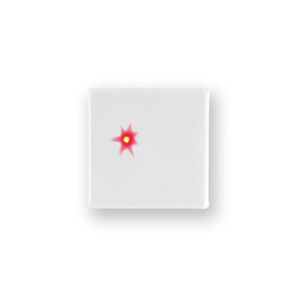 Square LED blinking button laminated with clear mylar film and on/off... from ASI 93520 Ventura Inc