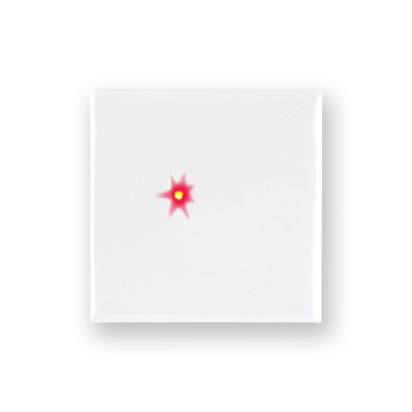 Square LED blinking button laminated with clear mylar film and on/off... from ASI 93520 Ventura Inc