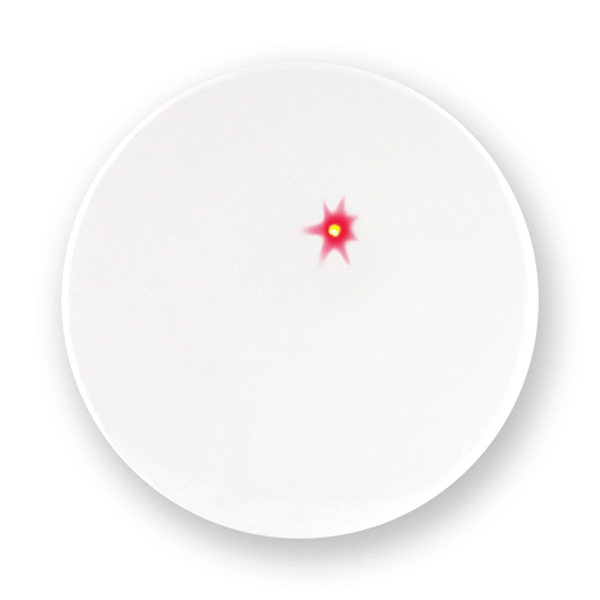 Two piece round blinking LED button laminated with clear mylar film.... from ASI 93520 Ventura Inc