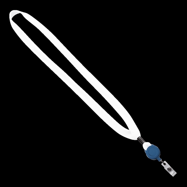 5/8" x 16" lanyard with retractable badge reel.... from ASI 88060 Snugz/USA Inc / SnugZ USA®