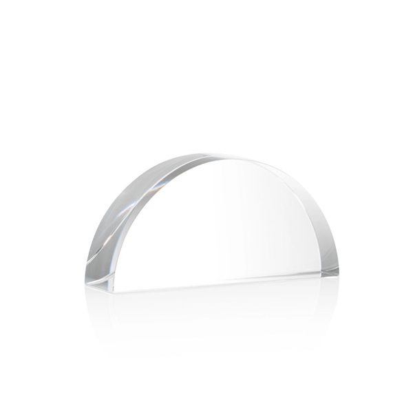 An elegant optical crystal 1/2 sphere shape award.... from ASI 84592 St Regis Group / St Regis