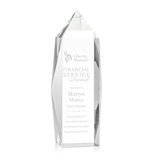 Lustrous optical crystal award with beautifully, beveled peaks and an optical... from ASI 84592 St Regis Group / St Regis