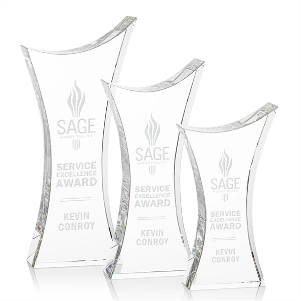 The hourglass shape of the Optical Crystal Keighley award brings an... from ASI 84592 St Regis Group / St Regis