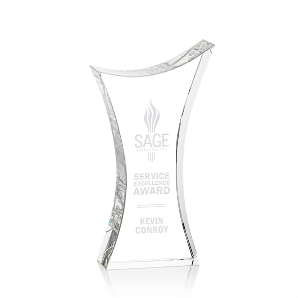 The hourglass shape of the Optical Crystal Keighley award brings an... from ASI 84592 St Regis Group / St Regis