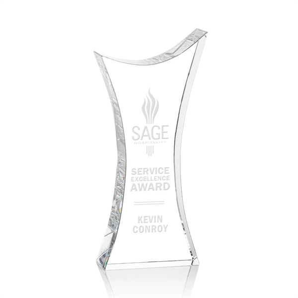 The hourglass shape of the Optical Crystal Keighley award brings an... from ASI 84592 St Regis Group / St Regis