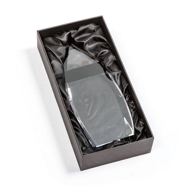 The Brookshire Award is comprised of clear optical crystal inlaid with... from ASI 84592 St Regis Group / St Regis