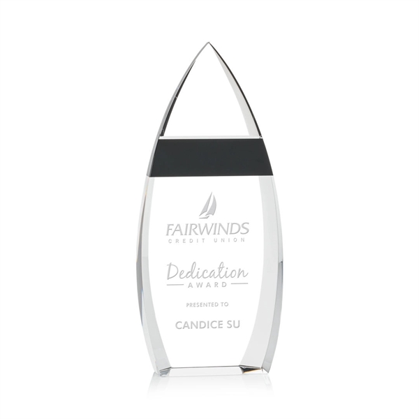 The Brookshire Award is comprised of clear optical crystal inlaid with... from ASI 84592 St Regis Group / St Regis