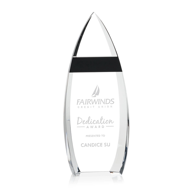 The Brookshire Award is comprised of clear optical crystal inlaid with... from ASI 84592 St Regis Group / St Regis