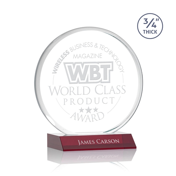 The striking Blackpool Award features a captivating Starfire Crystal disc mounted... from ASI 84592 St Regis Group / St Regis