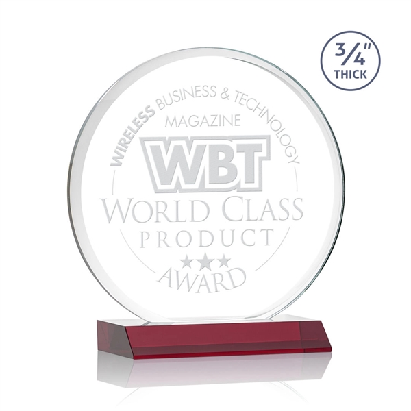 The striking Blackpool Award features a captivating Starfire Crystal disc mounted... from ASI 84592 St Regis Group / St Regis