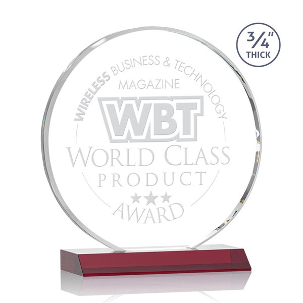 The striking Blackpool Award features a captivating Starfire Crystal disc mounted... from ASI 84592 St Regis Group / St Regis