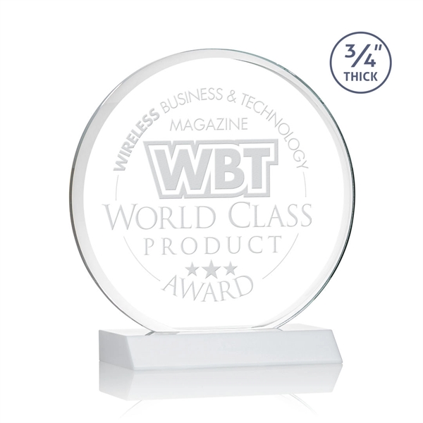 The striking Blackpool Award features a captivating Starfire Crystal disc mounted... from ASI 84592 St Regis Group / St Regis