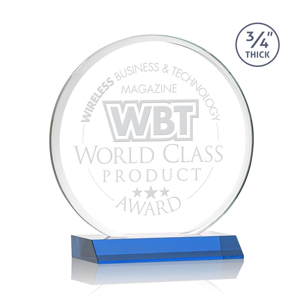 The striking Blackpool Award features a captivating Starfire Crystal disc mounted... from ASI 84592 St Regis Group / St Regis