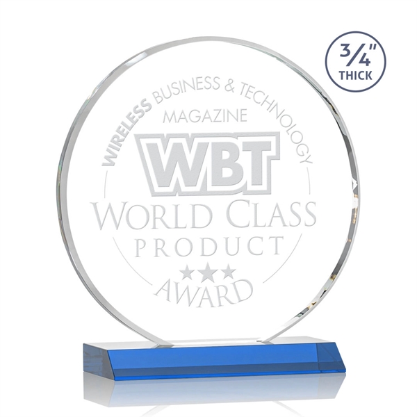 The striking Blackpool Award features a captivating Starfire Crystal disc mounted... from ASI 84592 St Regis Group / St Regis