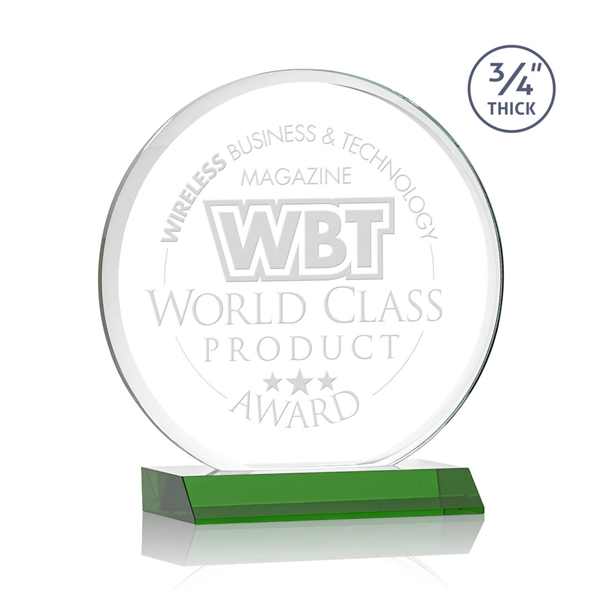 The striking Blackpool Award features a captivating Starfire Crystal disc mounted... from ASI 84592 St Regis Group / St Regis