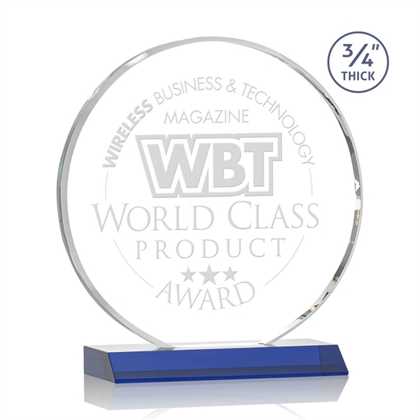 The striking Blackpool Award features a captivating Starfire Crystal disc mounted... from ASI 84592 St Regis Group / St Regis