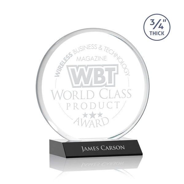 The striking Blackpool Award features a captivating Starfire Crystal disc mounted... from ASI 84592 St Regis Group / St Regis