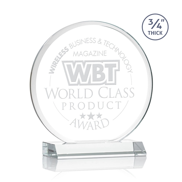 The striking Blackpool Award features a captivating Starfire Crystal disc mounted... from ASI 84592 St Regis Group / St Regis