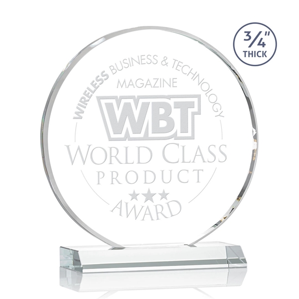 The striking Blackpool Award features a captivating Starfire Crystal disc mounted... from ASI 84592 St Regis Group / St Regis