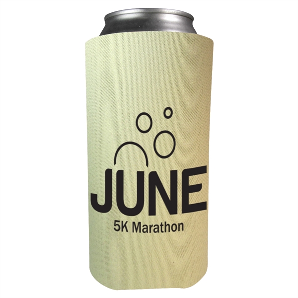 Foam 16 oz. can holder that folds flat for easy storage.... from ASI 61125 Hit Promotional Products / Hit®