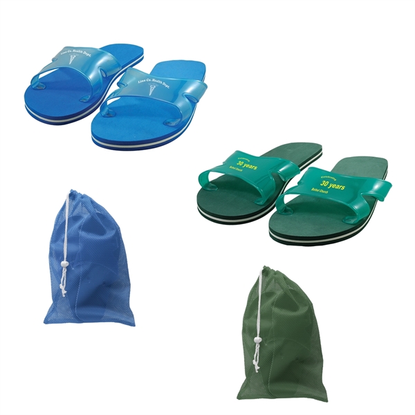 Customizable sport flip flops, offered in a variety of colors and... from ASI 62190 Illini