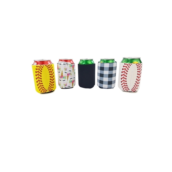 3mm Sublimated slim neoprene can cooler plus free full color sublimation... from ASI 37218 Athena Promo (tm)