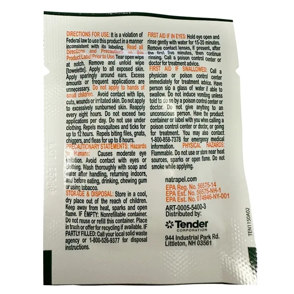 Insect repellent wipes.... from ASI 84514 Safety Made