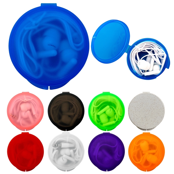 Round Ear Bud Case... from ASI 30208 A P Specialties / AP Specialties