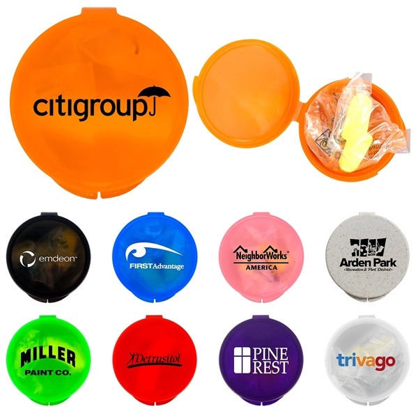 Ear Protection in Round Case... from ASI 30208 A P Specialties / AP Specialties